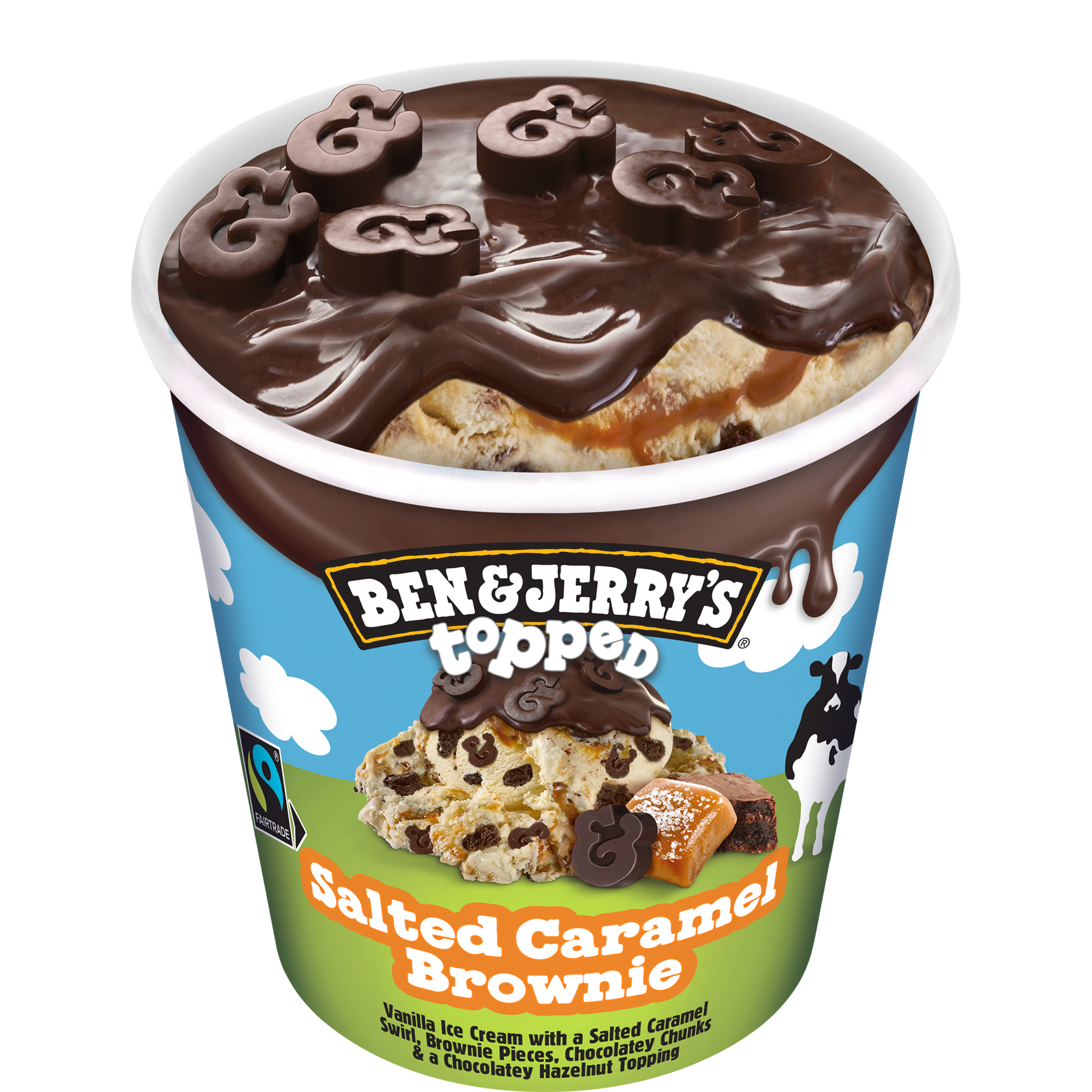 Salted Caramel Brownie Topped Pints