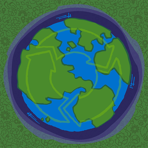 Verwendung nachhaltiger Verpackungen – Symbol